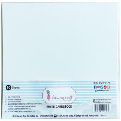 Dress My Craft Cardstock - White